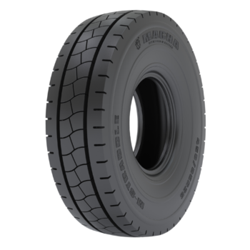 M-STRADDLE-port-straddle-carrier-tyre The Magna M-STRADDLE tyre delivers exceptional stability, load capacity, and durability, ensuring optimal performance for straddle carriers in busy port operations.