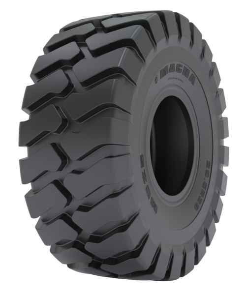 Magna MU25 underground mining tire for Wheel Loaders, Underground Loaders, and Underground Dump Trucks, offering superior durability, traction, and cut resistance.