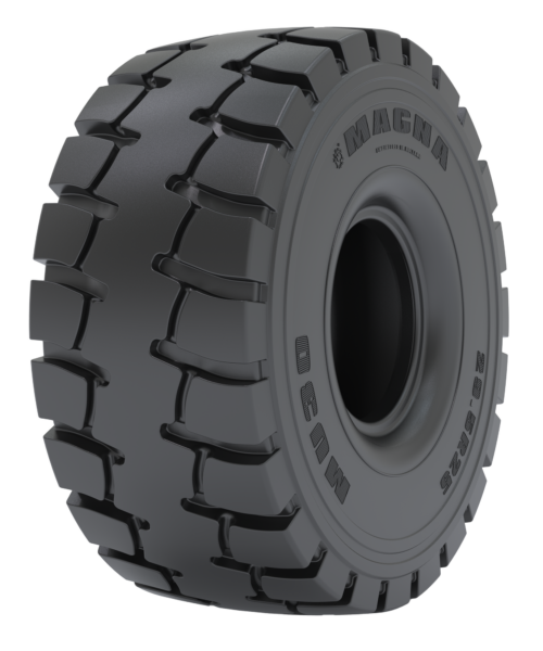 Magna MU30 underground mining tyre for Wheel Loaders, Underground Loaders, and Underground Dump Trucks, offering superior durability, traction, and cut resistance.