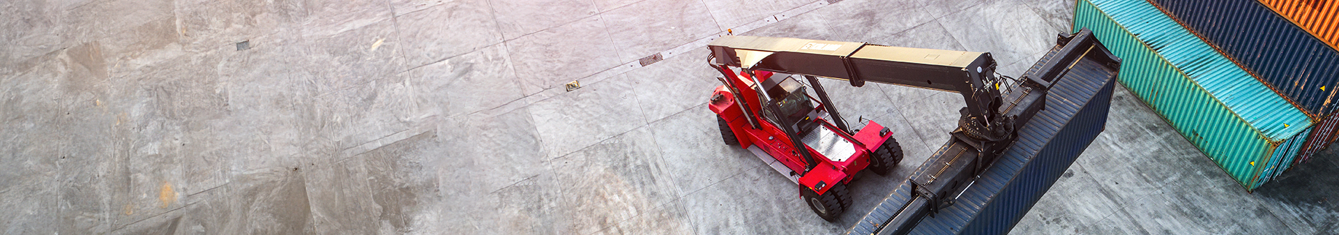 Heavy-duty reach stacker tires providing traction and durability for container handling operations