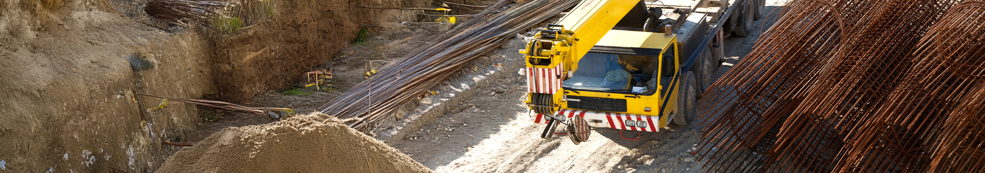 Mobile crane tires designed for stability and heavy lifting on construction sites.